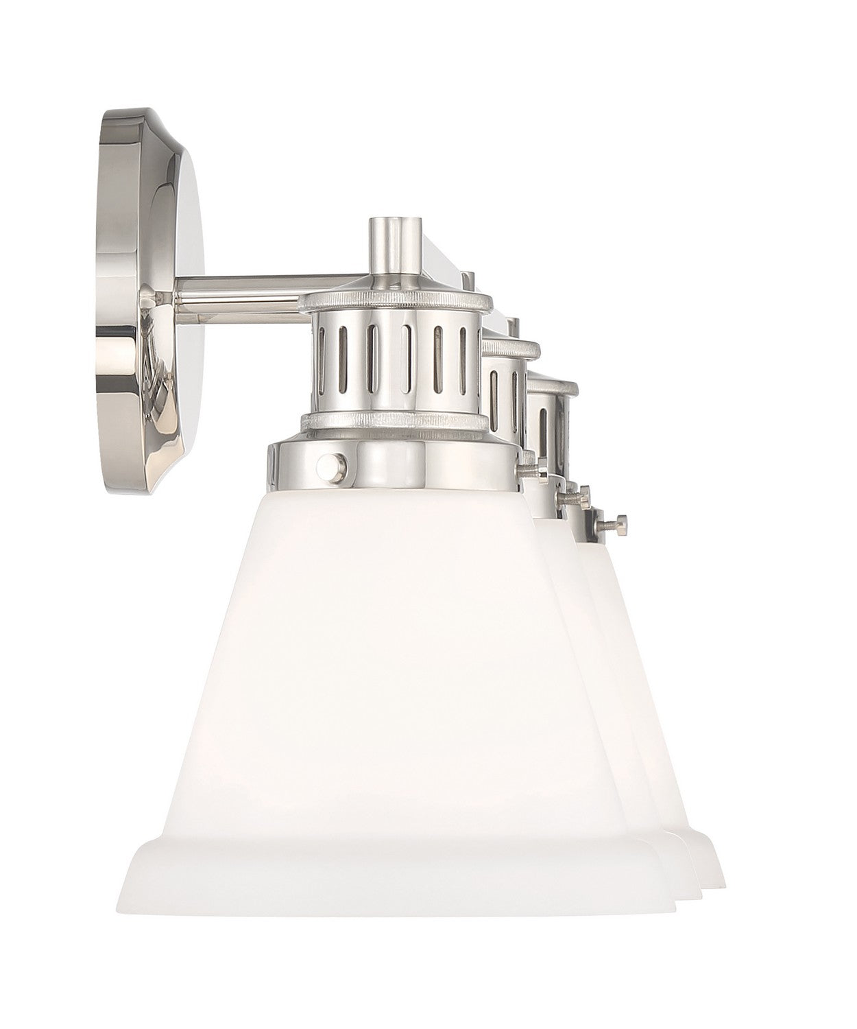 Norwell Lighting - 2403-PN-MO - Three Light Bath - Alden - Polished Nickel