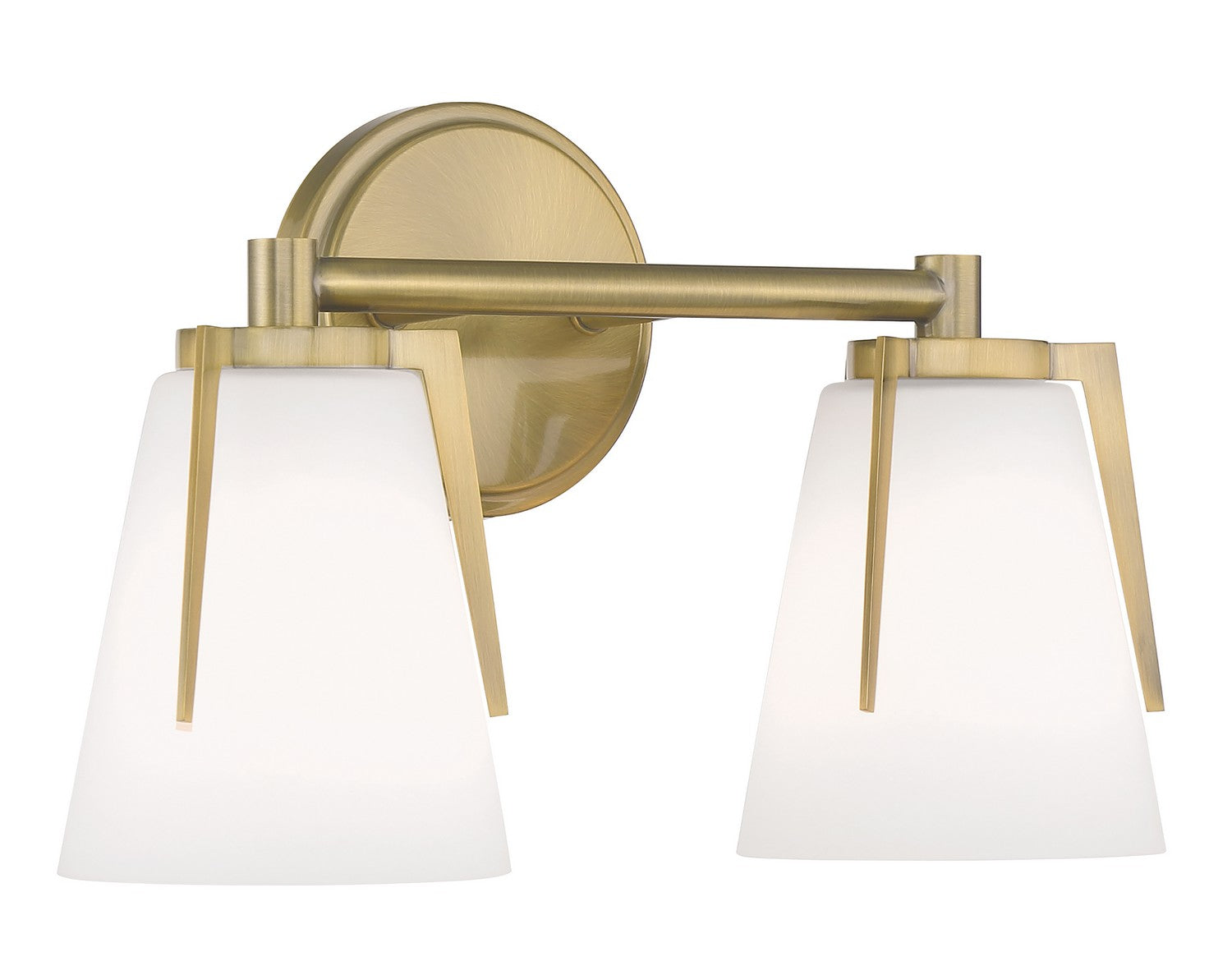 Norwell Lighting - 2502-AN-MO - Two Light Bath - Allure - Antique Brass