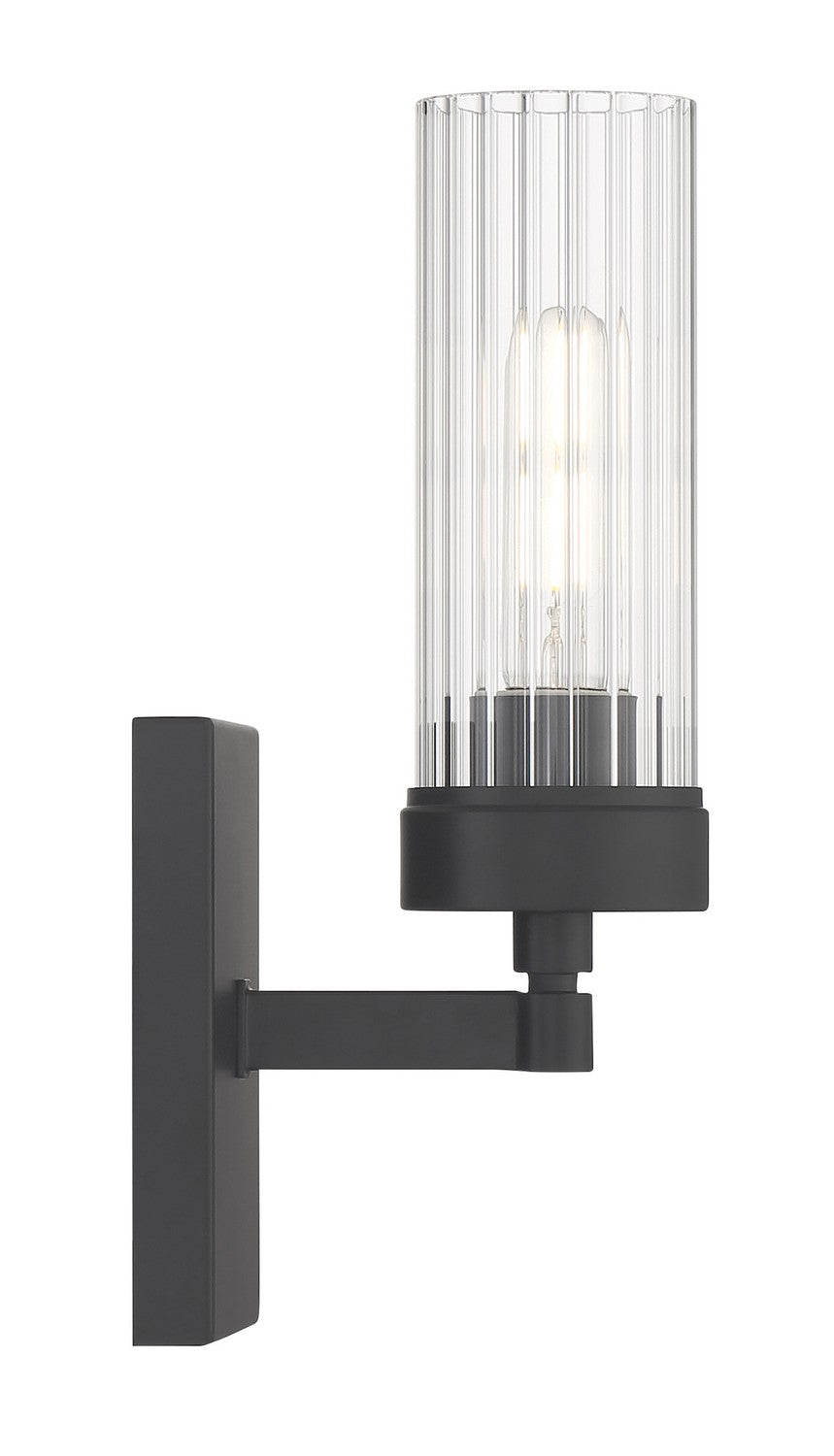 Norwell Lighting - 2611-MB-CL - One Light Bath - Lida - Matte Black