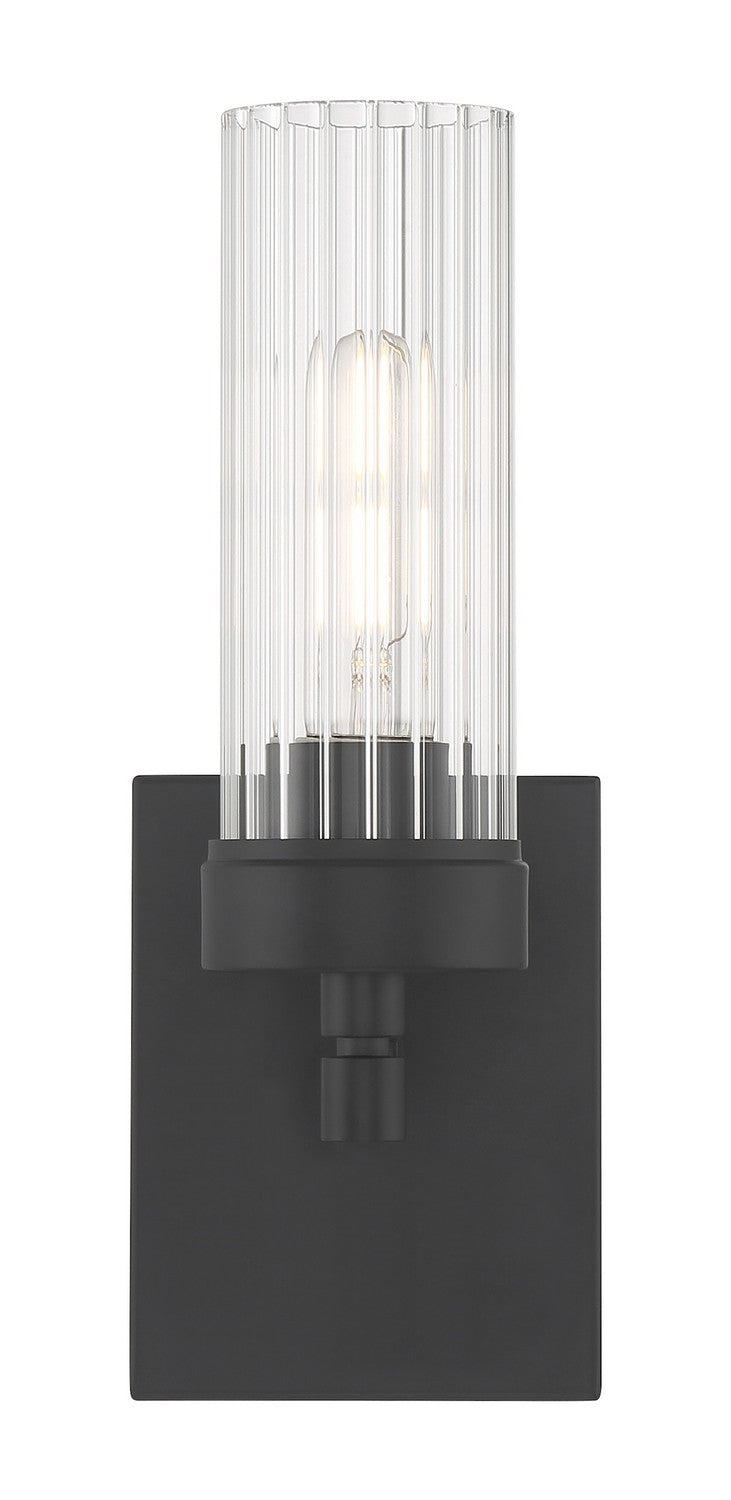 Norwell Lighting - 2611-MB-CL - One Light Bath - Lida - Matte Black