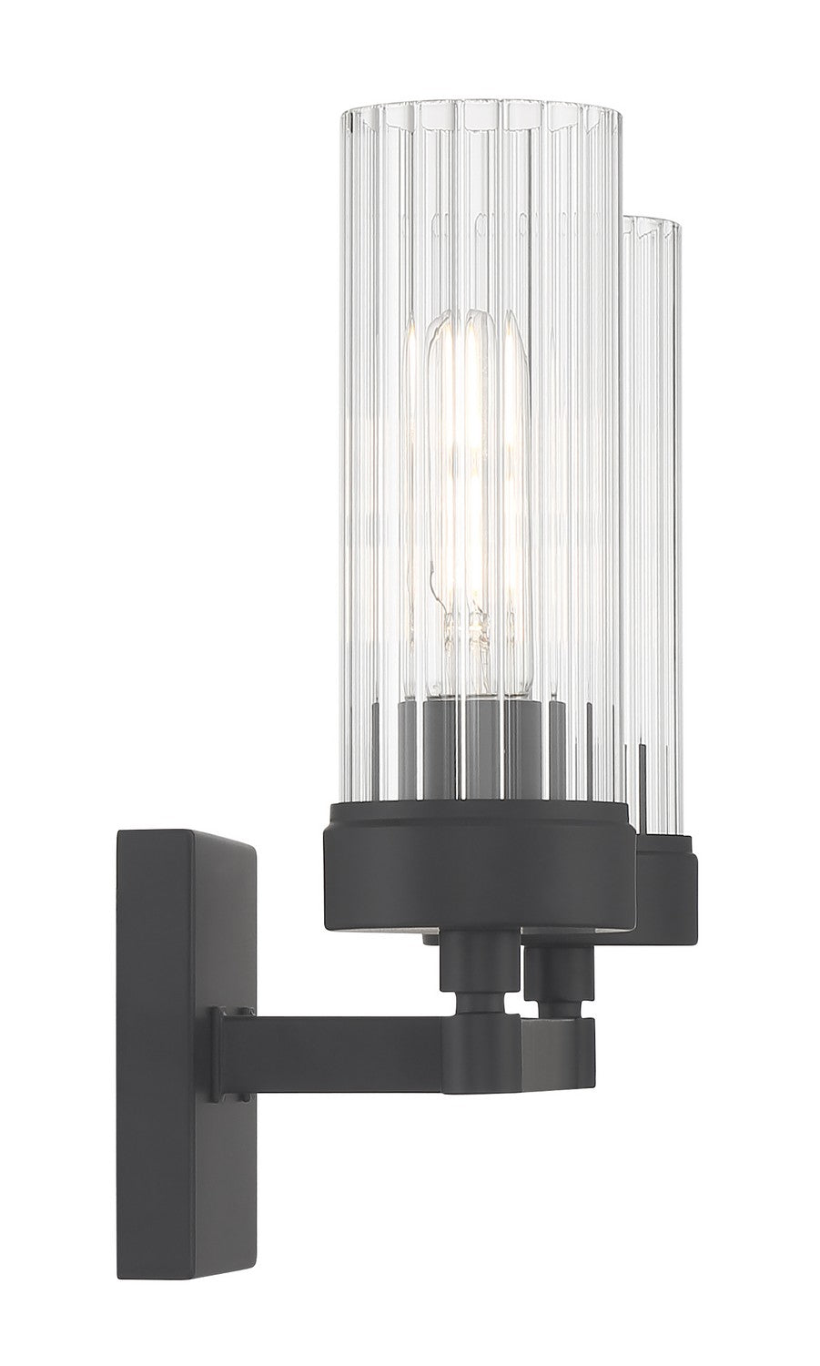 Norwell Lighting - 2612-MB-CL - Two Light Bath - Lida - Matte Black