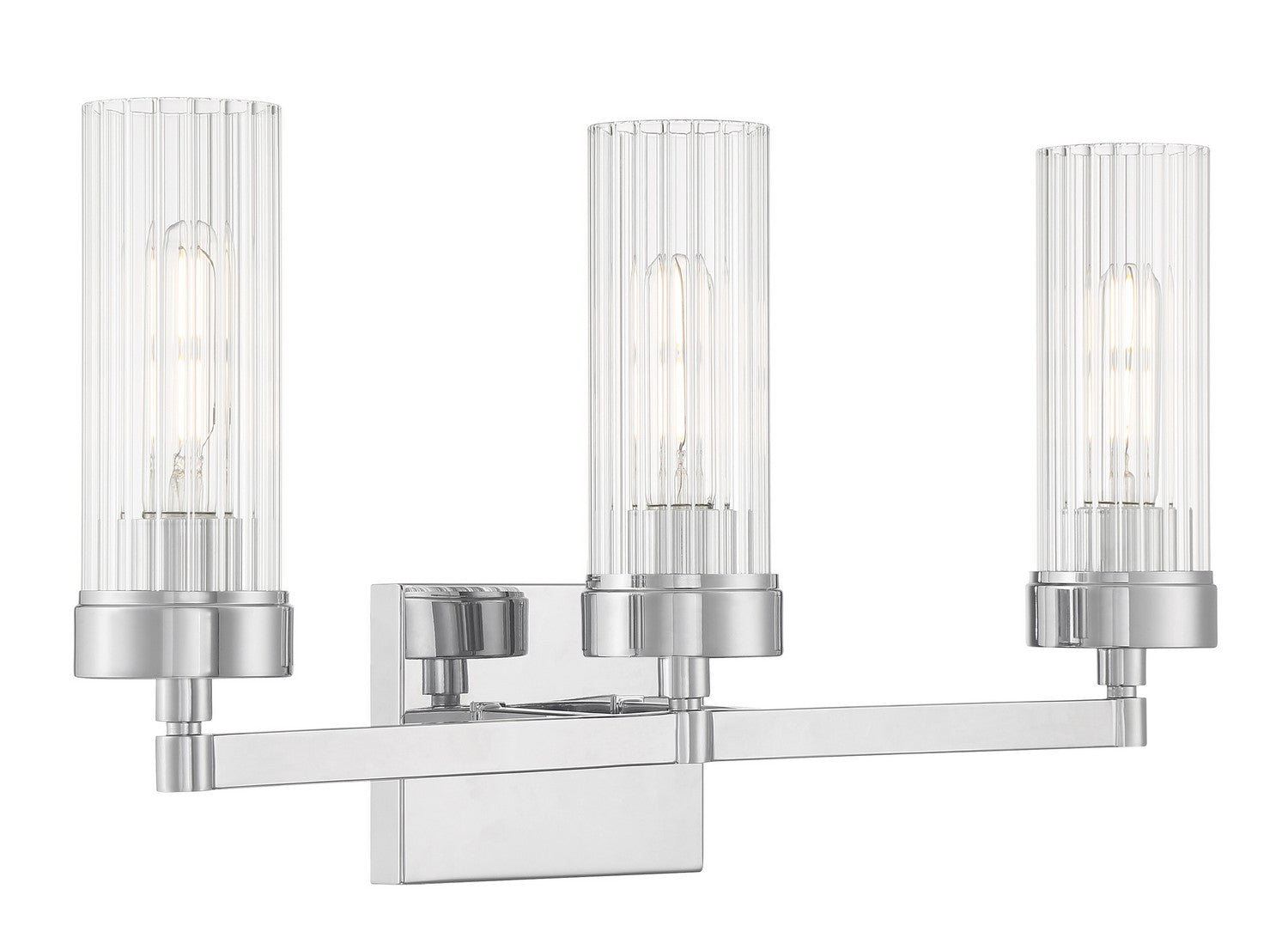 Norwell Lighting - 2613-CH-CL - Three Light Bath - Lida - Chrome