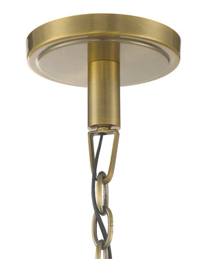 Norwell Lighting - 4743-AN-CL - LED Chandelier - Selina - Antique Brass