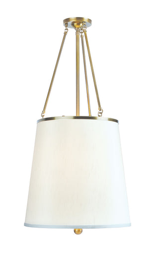 Norwell Lighting - 5280_AG_CS - Three Light Chandelier - Ashton - Aged Brass