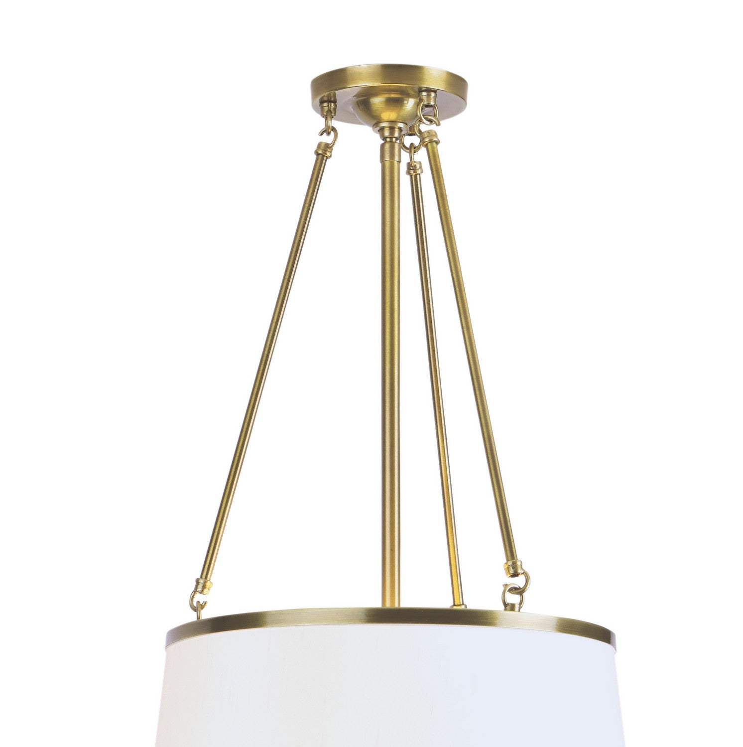 Norwell Lighting - 5280_AG_CS - Three Light Chandelier - Ashton - Aged Brass