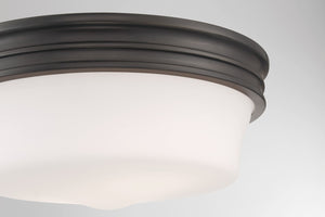 Norwell Lighting - 5912-OB-MO - Three Light Flush Mount - Galen - Oil Rubbed Bronze