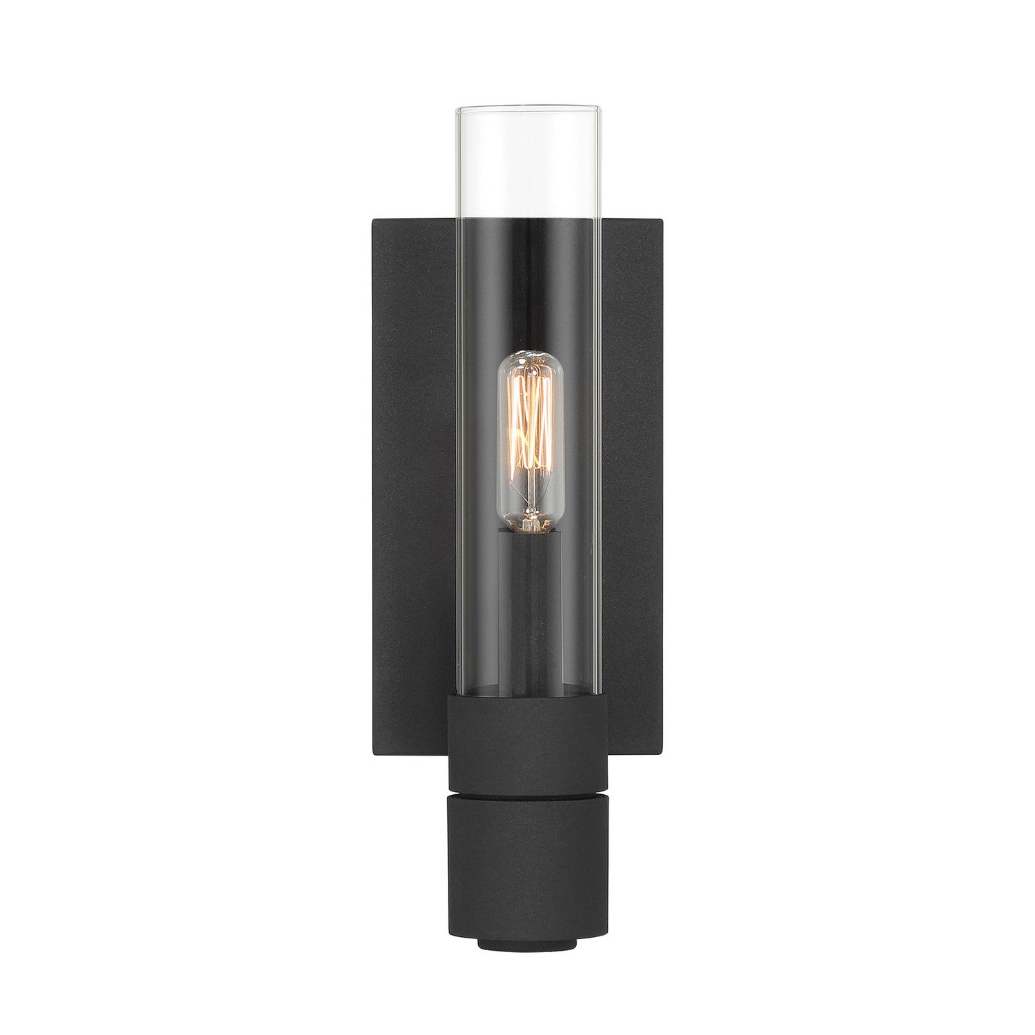 Norwell Lighting - 6511-BS-CL - One Light Wall Sconce - Rohe - Black Sand, Clear