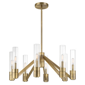 Norwell Lighting - 6518-AN-CL - Eight Light Chandelier - Rohe - Oxidized Brass