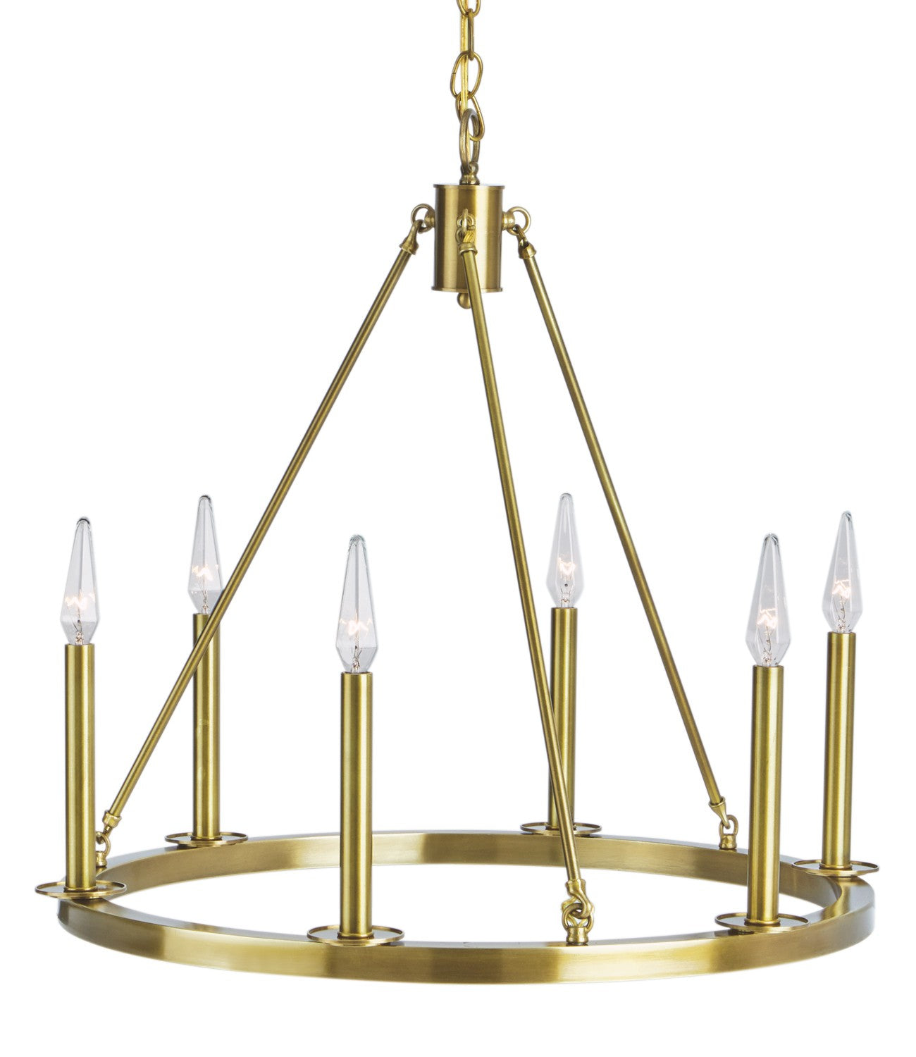 Norwell Lighting - 6525-AG-NG - Six Light Chandelier - Martin - Bronze, Matte Opal