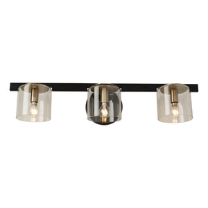 Artcraft - AC11823BB - Three Light Vanity - Salinas - Black and Brass