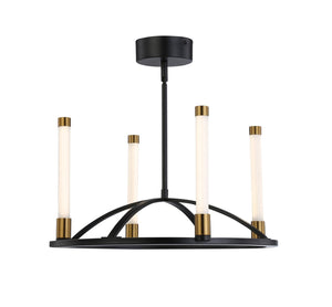 Artcraft - SC13084BB - LED Chandelier - Infiniti - Matte Black & Brass