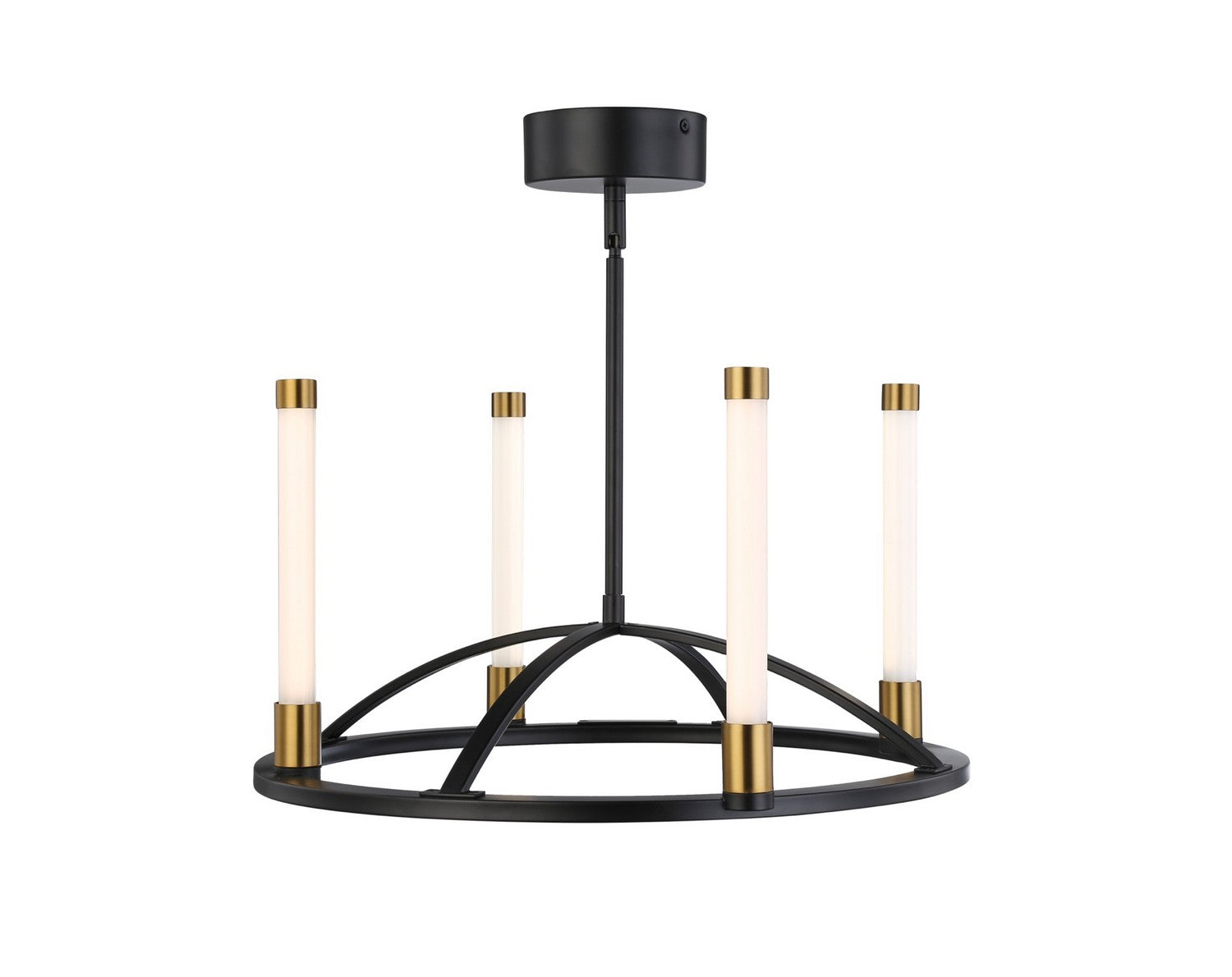 Artcraft - SC13084BB - LED Chandelier - Infiniti - Matte Black & Brass