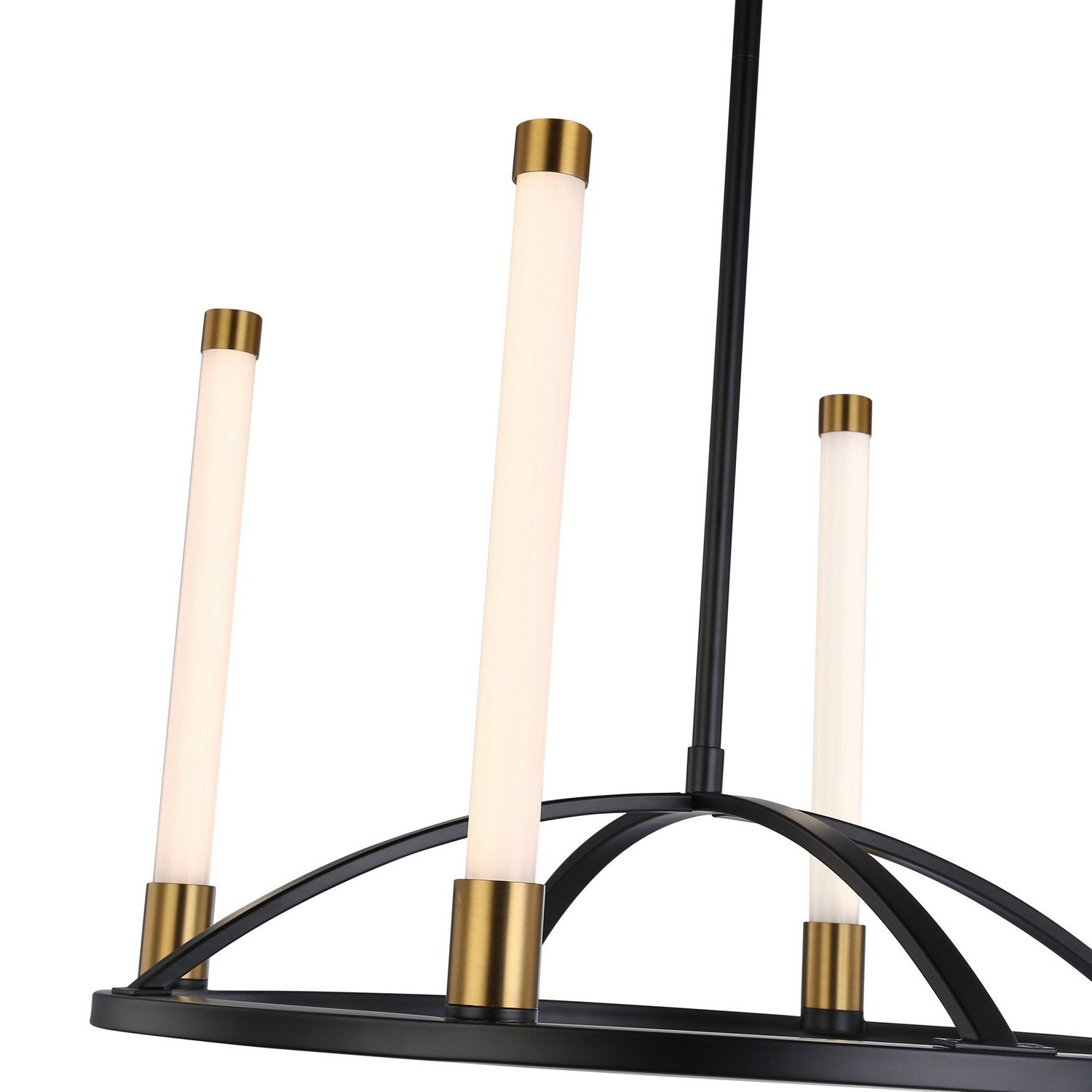 Artcraft - SC13084BB - LED Chandelier - Infiniti - Matte Black & Brass