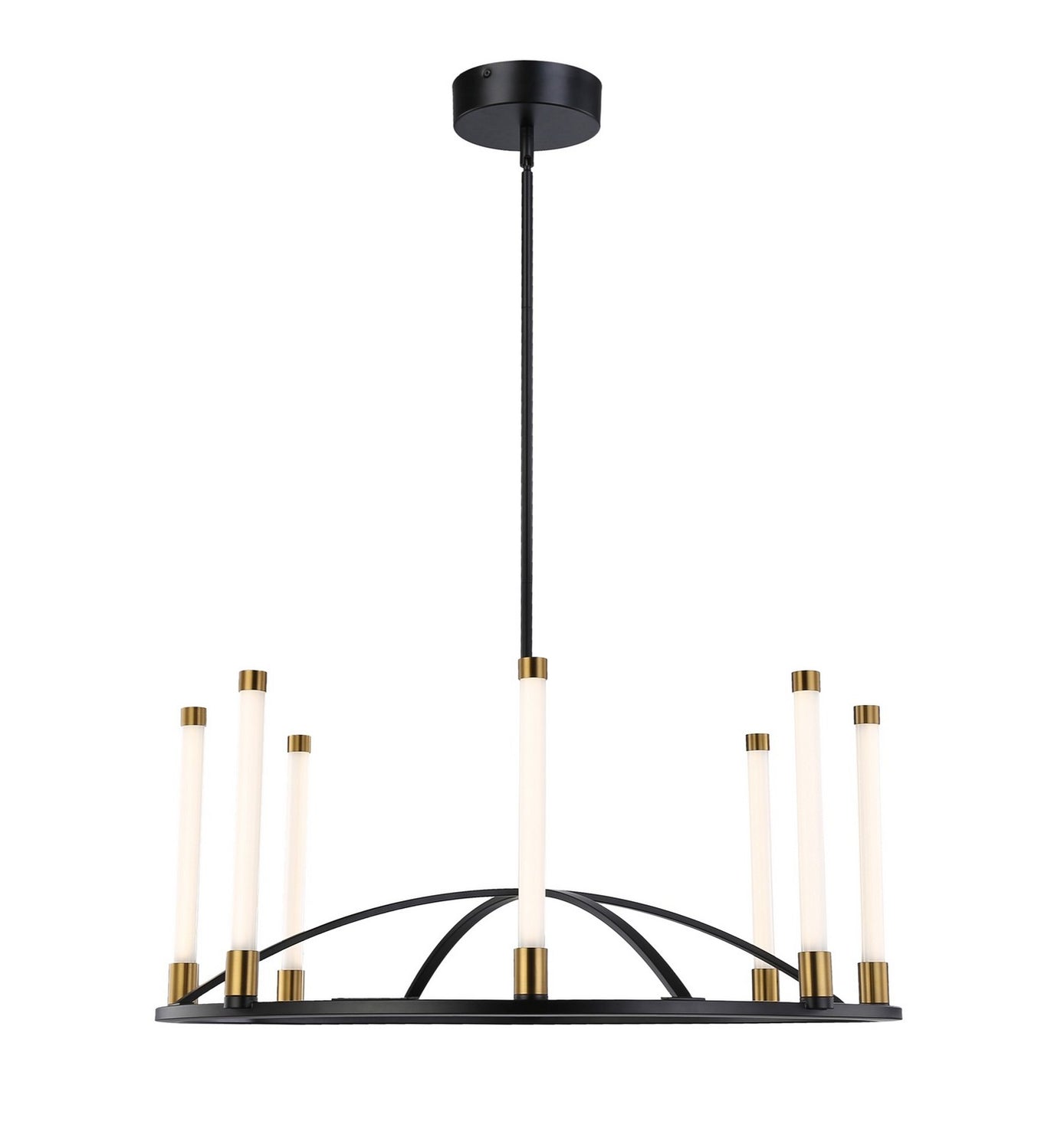 Artcraft - SC13088BB - LED Chandelier - Infiniti - Matte Black & Brass