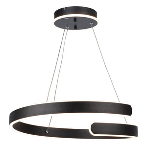 Artcraft - AC7619BK - LED Chandelier - Sirius - Black