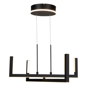 Artcraft - AC6774BK - LED Chandelier - Silicon Valley - Black