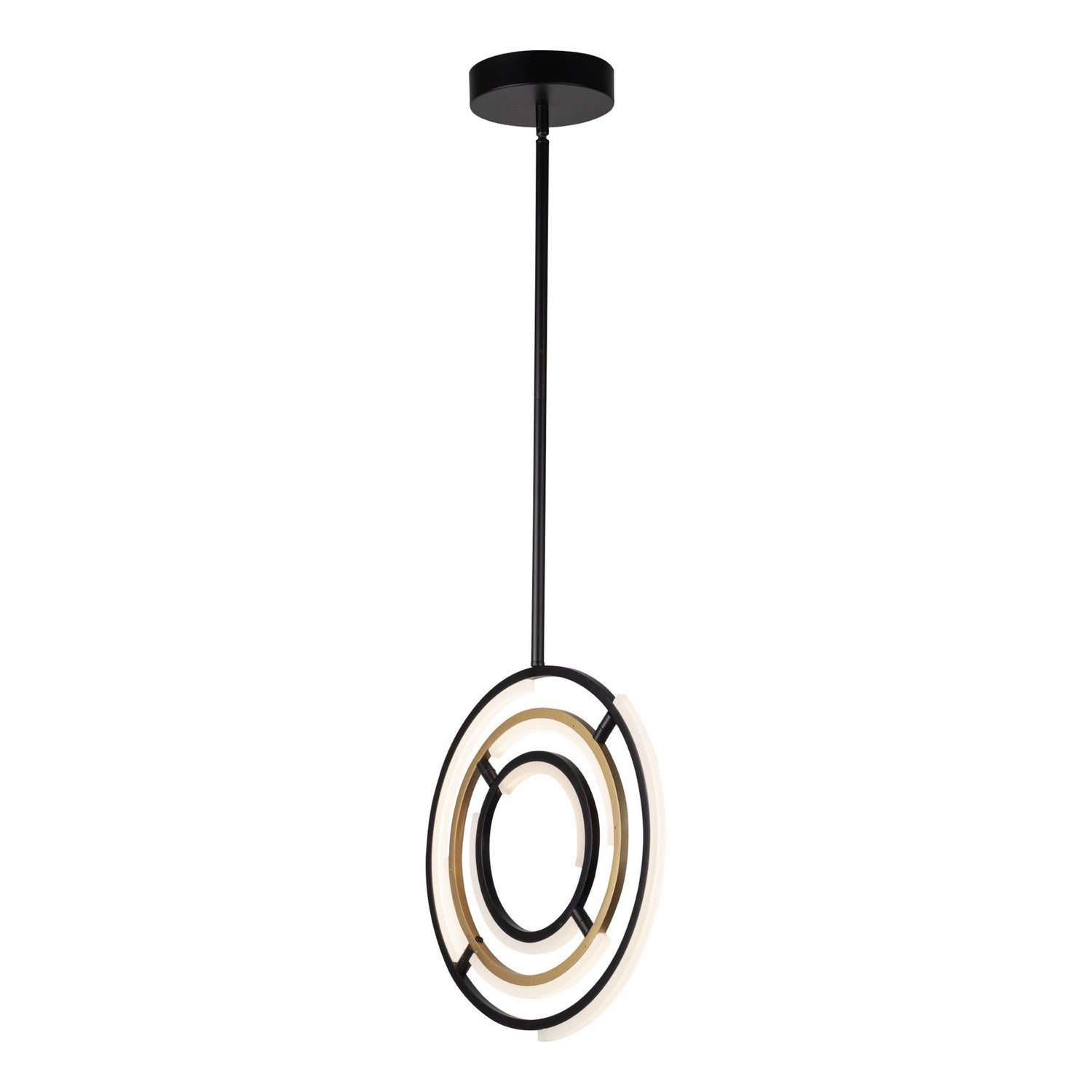 Artcraft - AC6740BB - LED Pendant - Trilogy - Black & Brass