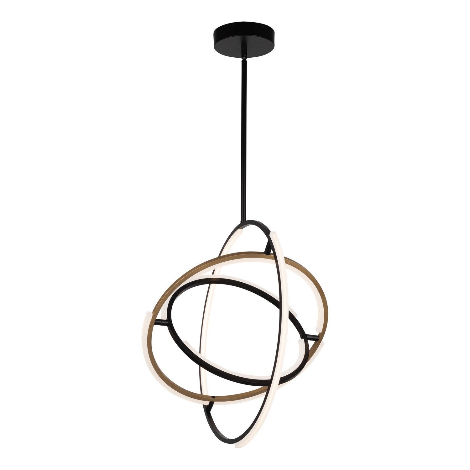 Artcraft - AC6741BB - LED Pendant - Trilogy - Black & Brass