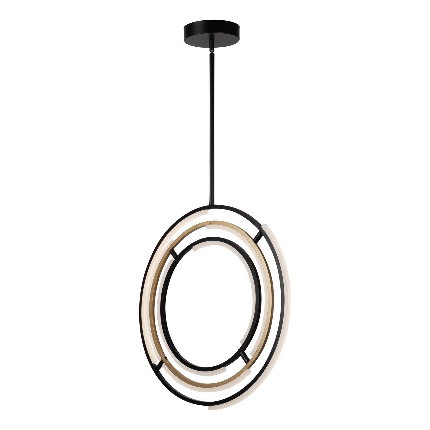 Artcraft - AC6741BB - LED Pendant - Trilogy - Black & Brass