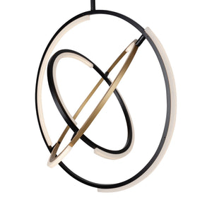 Artcraft - AC6741BB - LED Pendant - Trilogy - Black & Brass