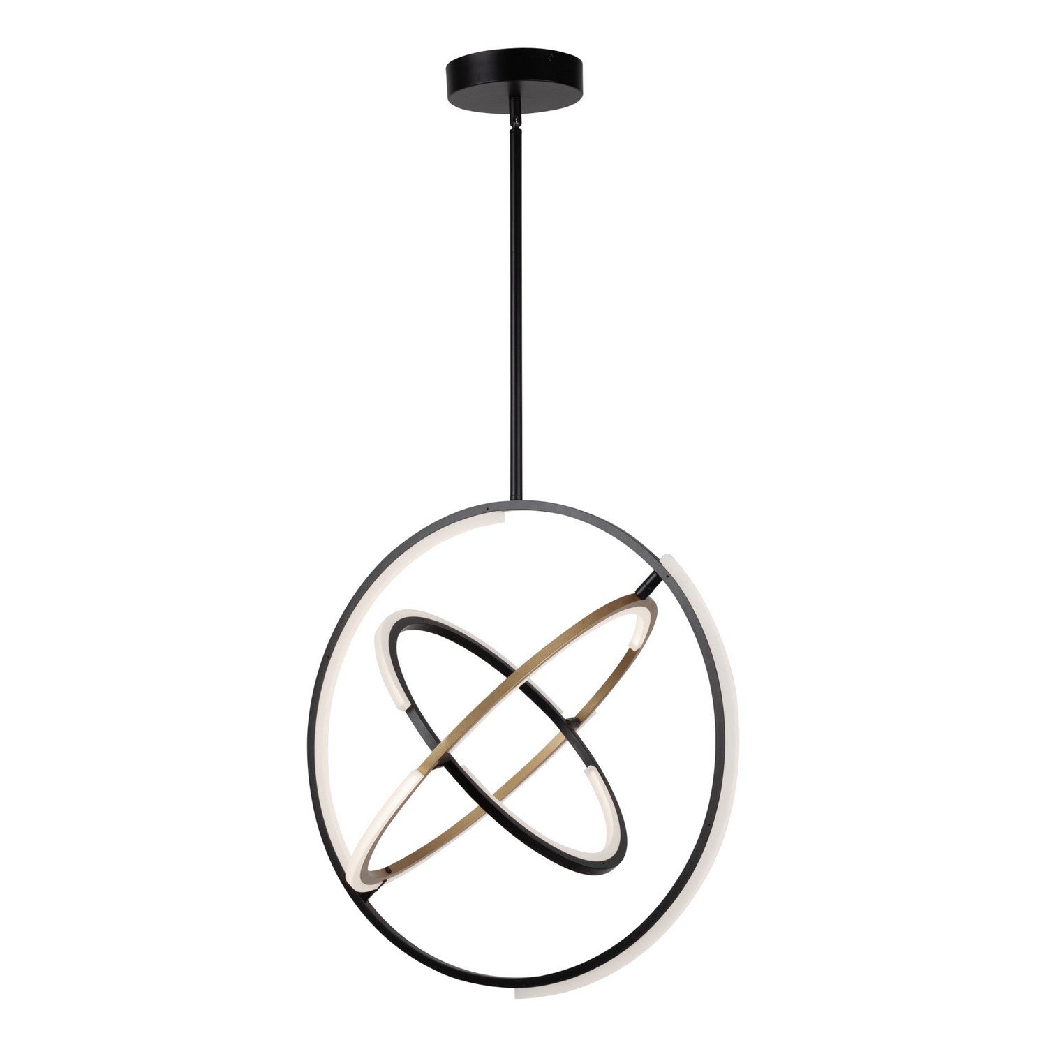 Artcraft - AC6741BB - LED Pendant - Trilogy - Black & Brass