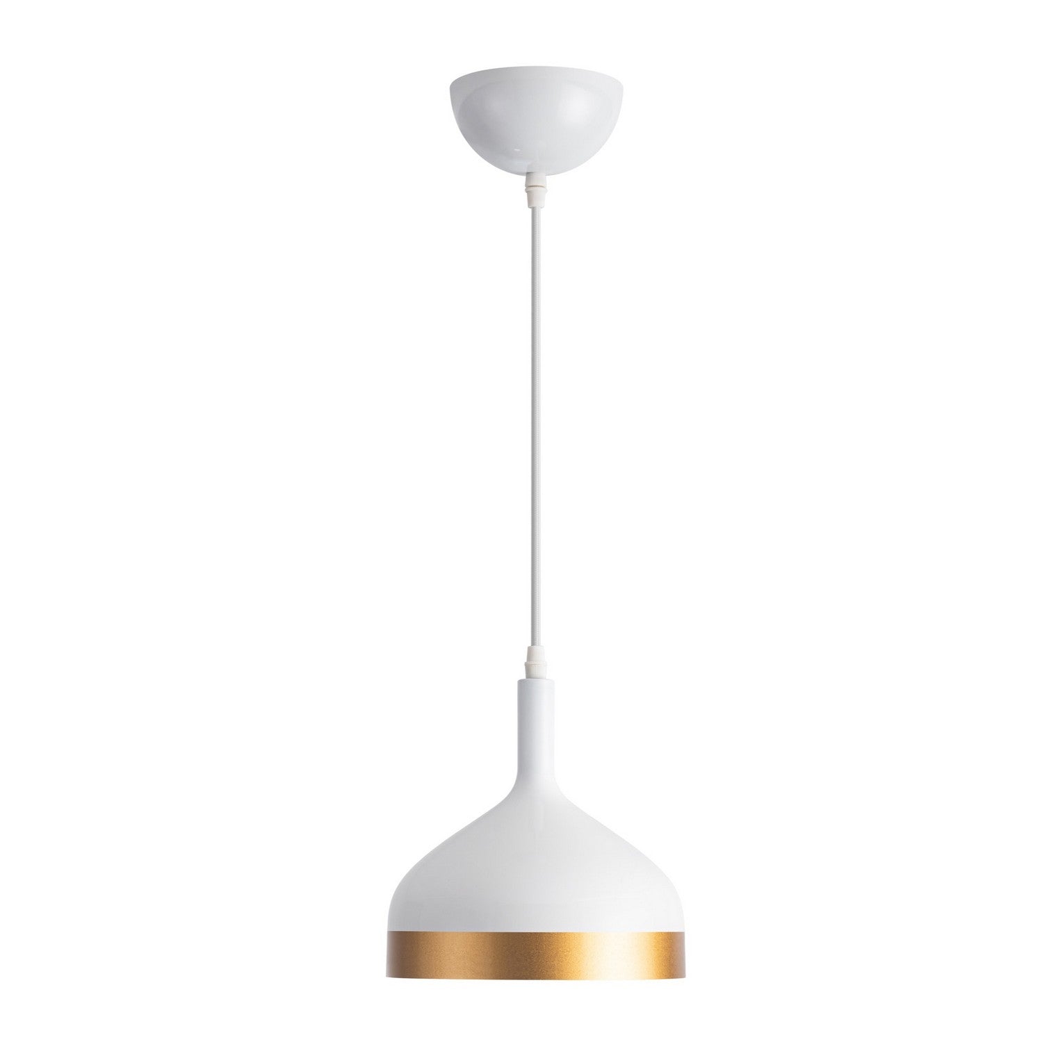 Artcraft - SC13351WH - One Light Pendant - Dash - White & Gold