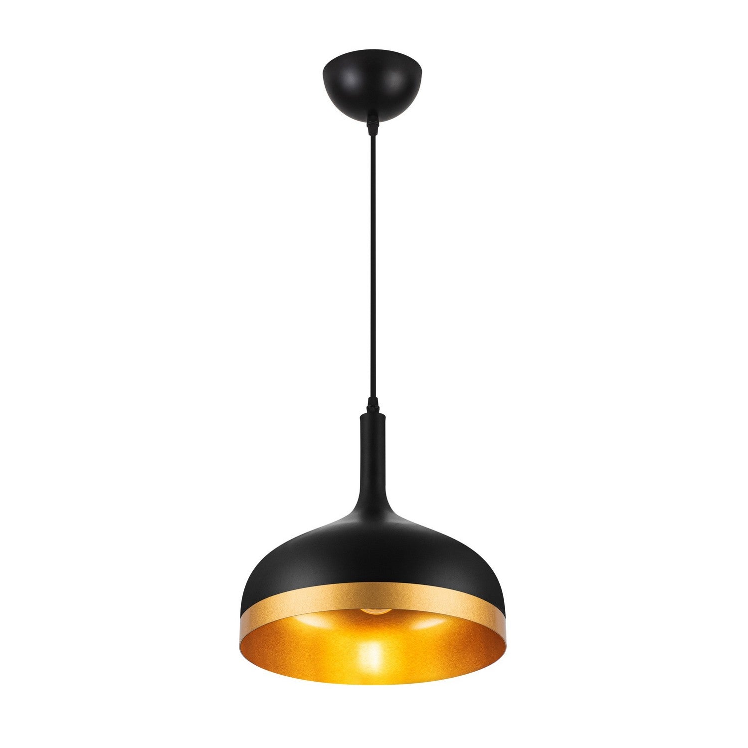 Artcraft - SC13350BK - One Light Pendant - Dash - Black & Gold