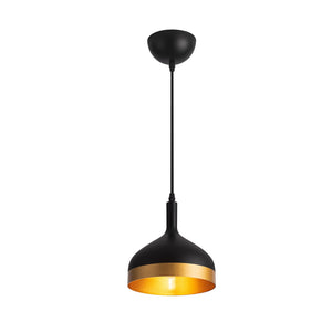 Artcraft - SC13351BK - One Light Pendant - Dash - Black & Gold