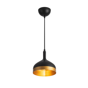 Artcraft - SC13351BK - One Light Pendant - Dash - Black & Gold