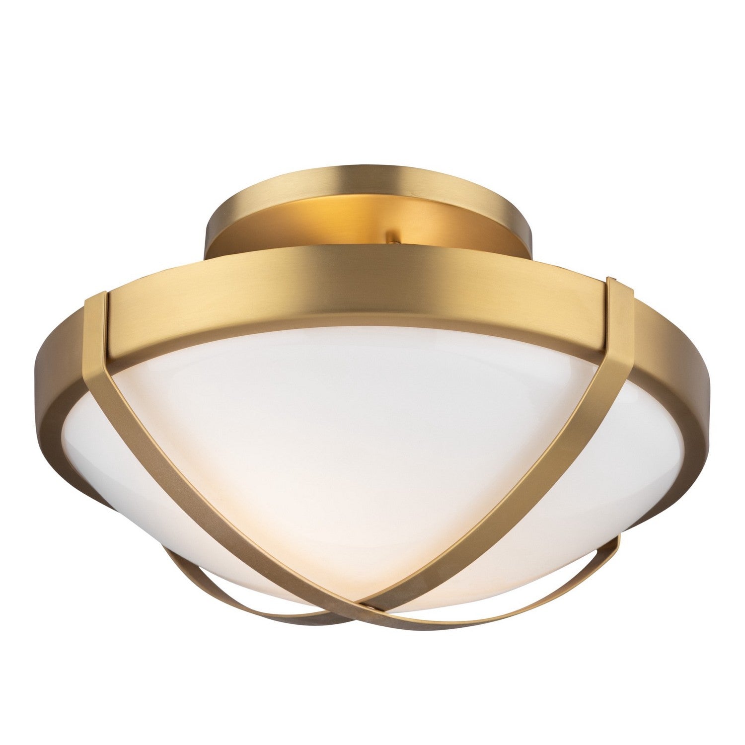 Artcraft - AC11703BR - Two Light Flush Mount - Cara - Brushed Brass