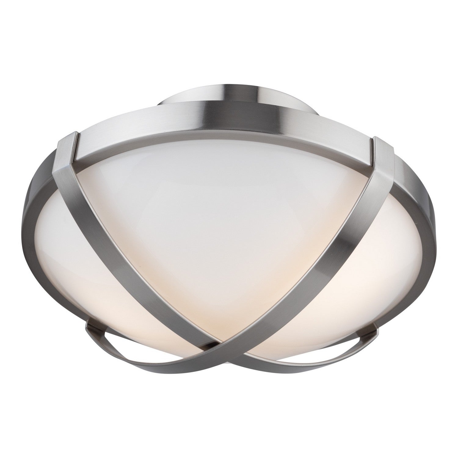 Artcraft - AC11703BN - Two Light Flush Mount - Cara - Brushed Nickel