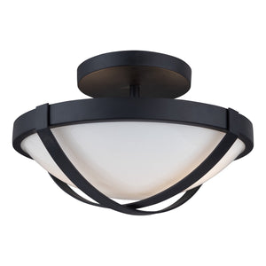 Artcraft - AC11703BK - Two Light Flush Mount - Cara - Black