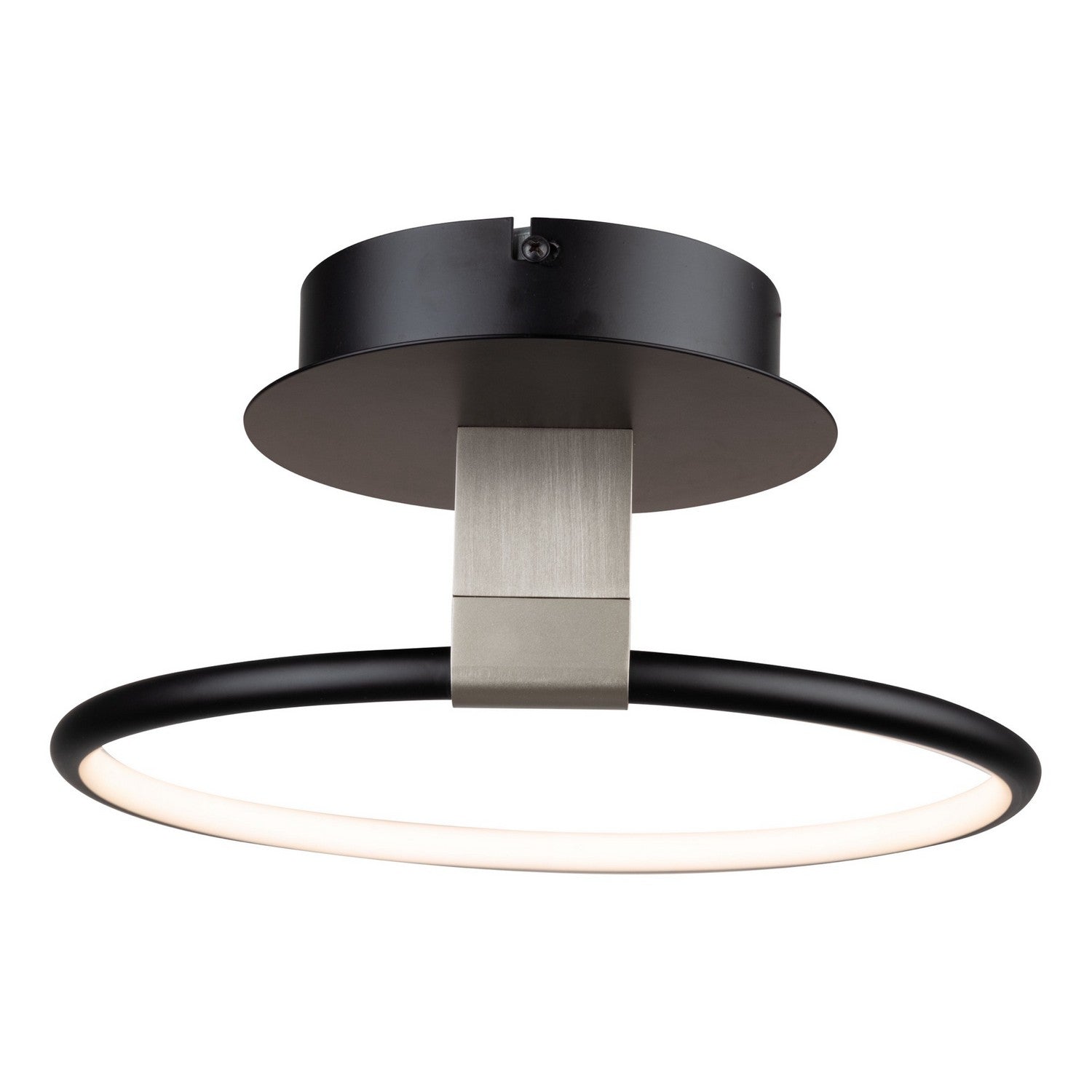 Artcraft - AC6630NB - LED Semi-Flush Mount - Halo - Black