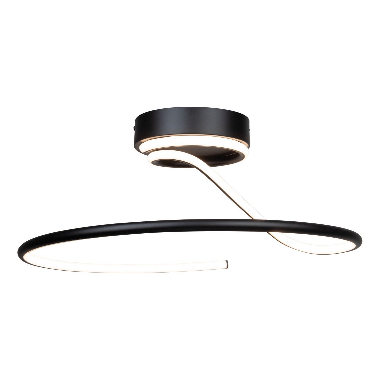 Artcraft - AC6633BK - LED Semi-Flush Mount - Halo - Black