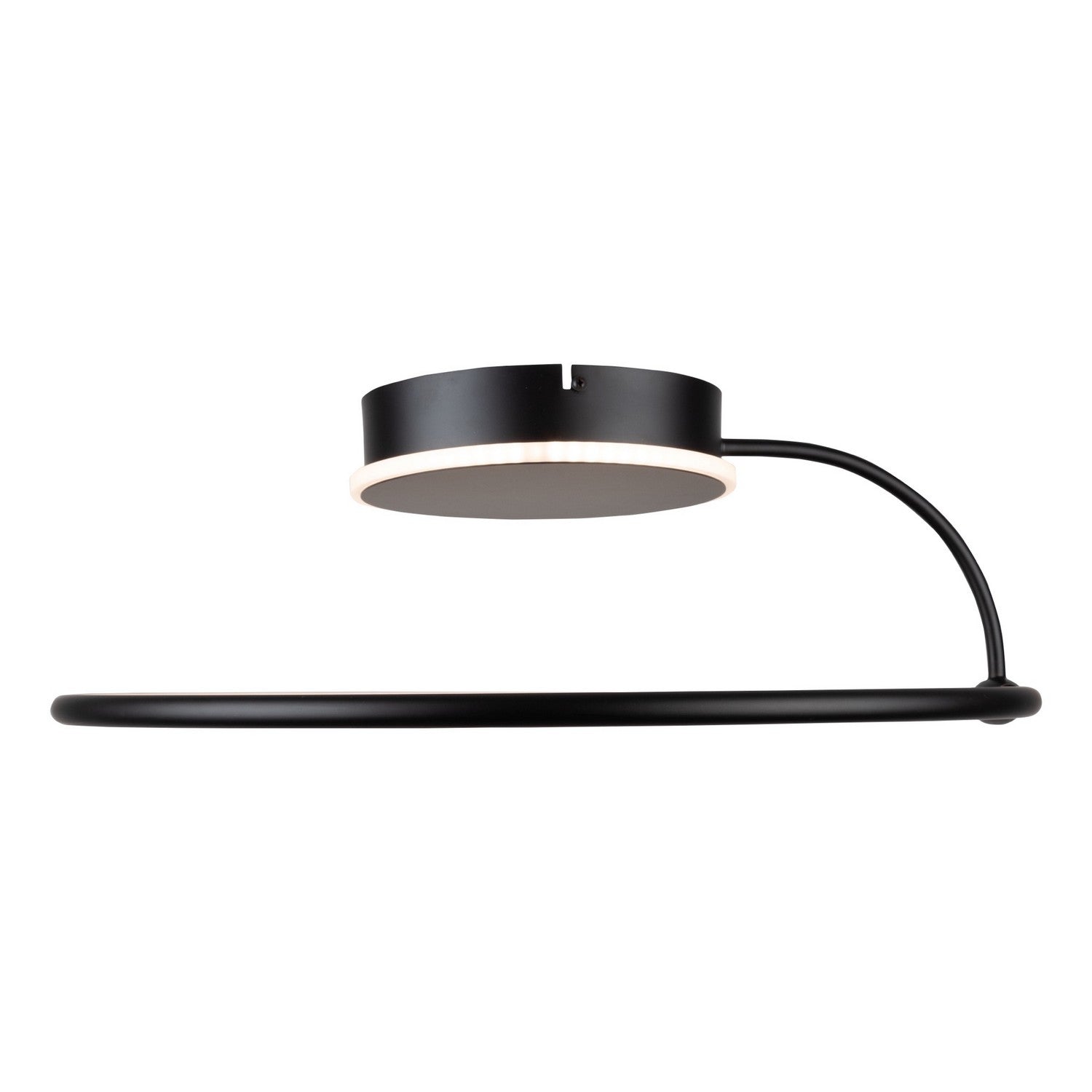 Artcraft - AC6633BK - LED Semi-Flush Mount - Halo - Black