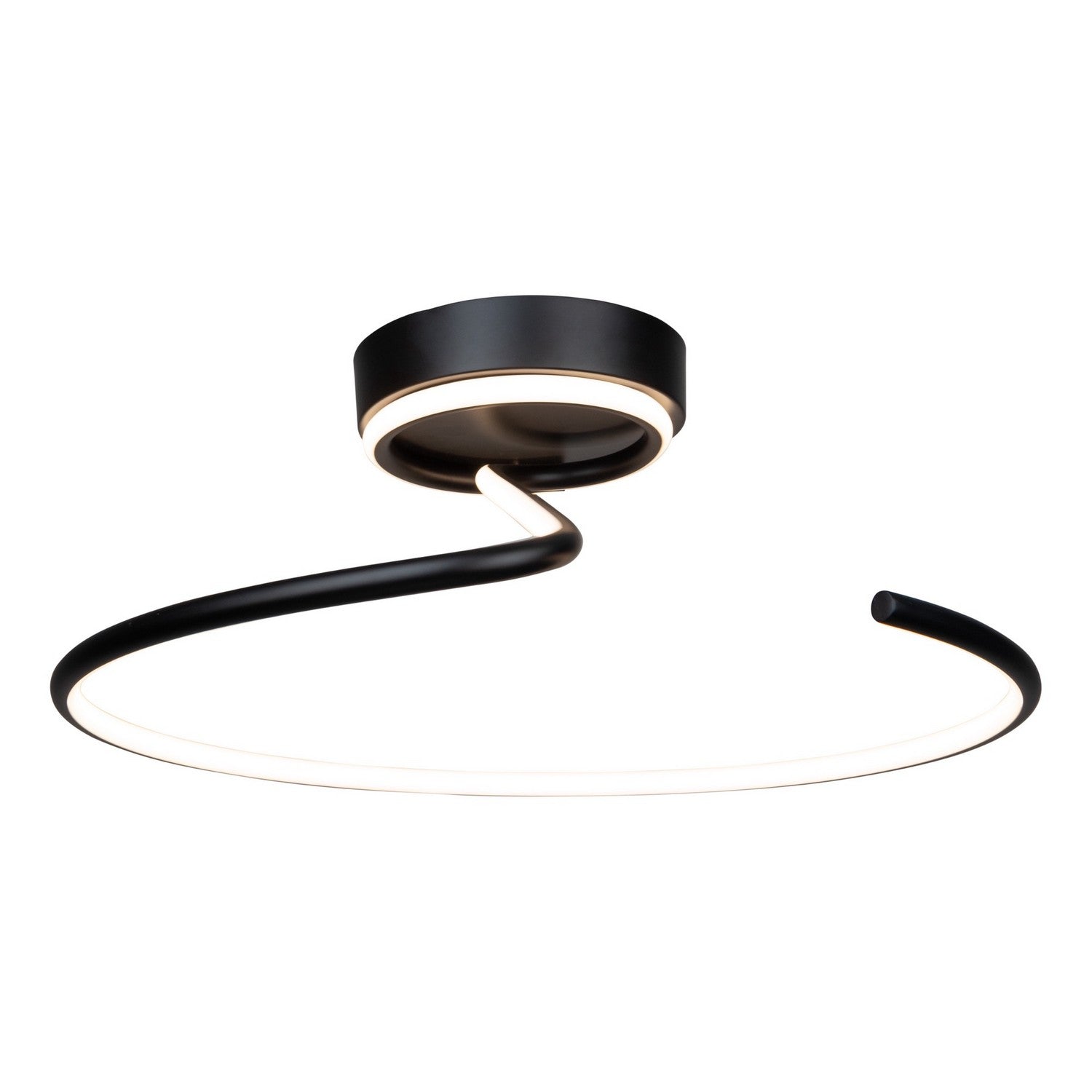 Artcraft - AC6633BK - LED Semi-Flush Mount - Halo - Black