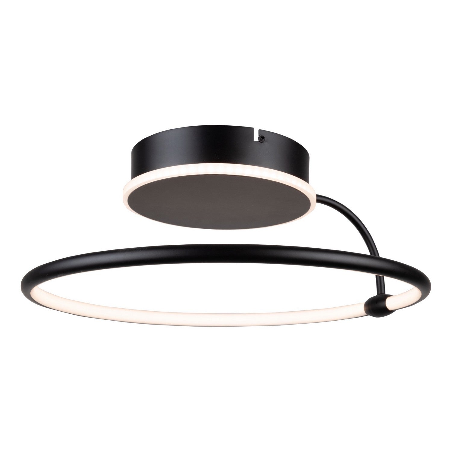 Artcraft - AC6631BK - LED Semi-Flush Mount - Halo - Black