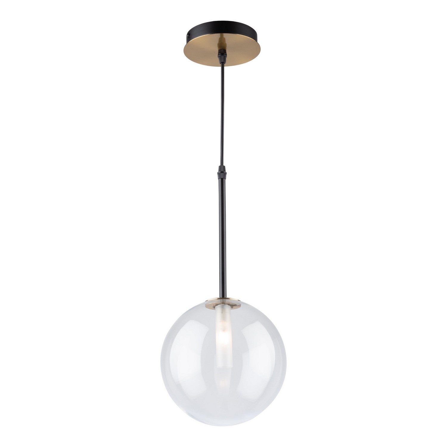 Artcraft - AC11761VB - One Light Pendant - Aurelia - Matte Black & Brass