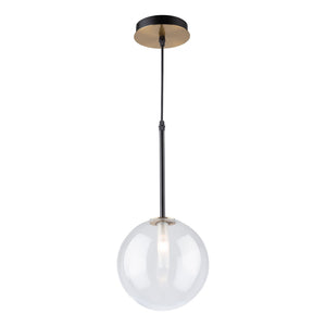 Artcraft - AC11761VB - One Light Pendant - Aurelia - Matte Black & Brass