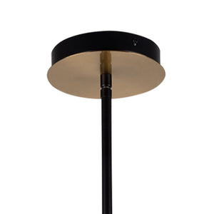 Artcraft - AC11765VB - Six Light Chandelier - Aurelia - Matte Black & Brass