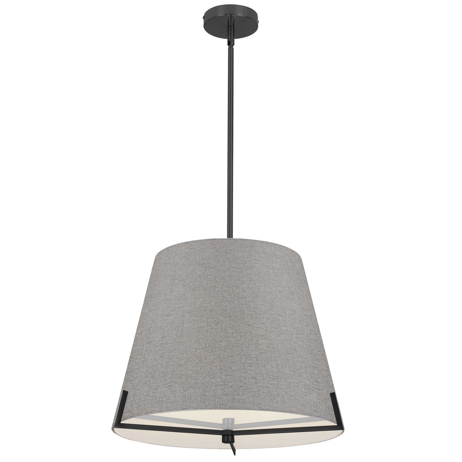 Dainolite Ltd - PST-184P-MB-GRY - Four Light Pendant - Preston - Grey