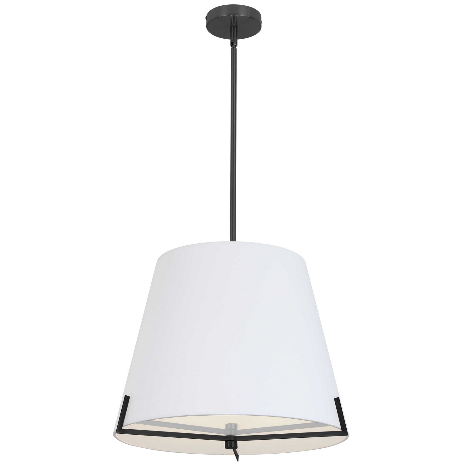 Dainolite Ltd - PST-184P-MB-WH - Four Light Pendant - Preston - White