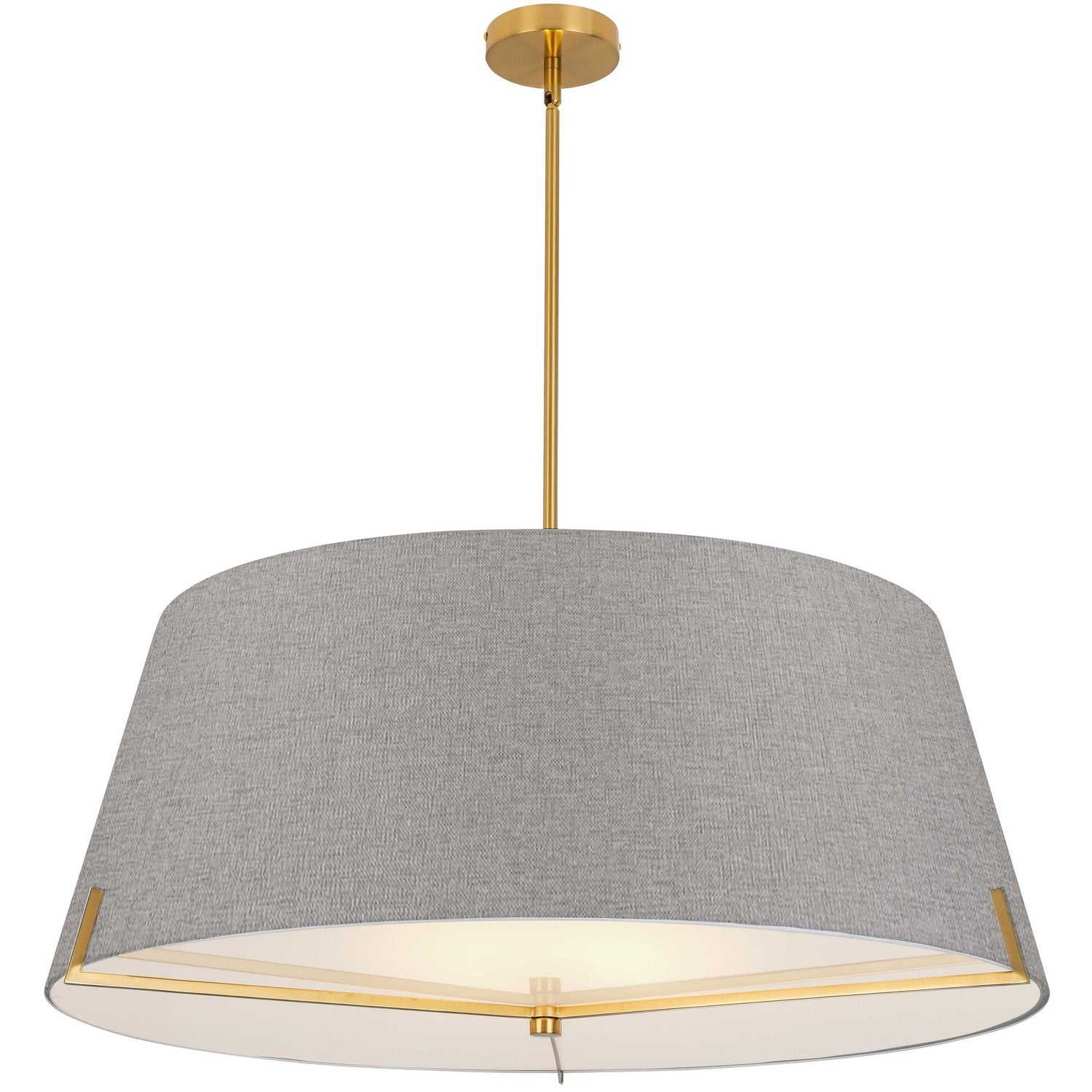 Dainolite Ltd - PST-324P-AGB-GRY - Four Light Pendant - Preston - Grey