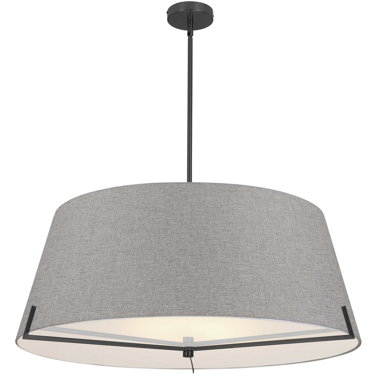 Dainolite Ltd - PST-324P-MB-GRY - Four Light Pendant - Preston - Grey