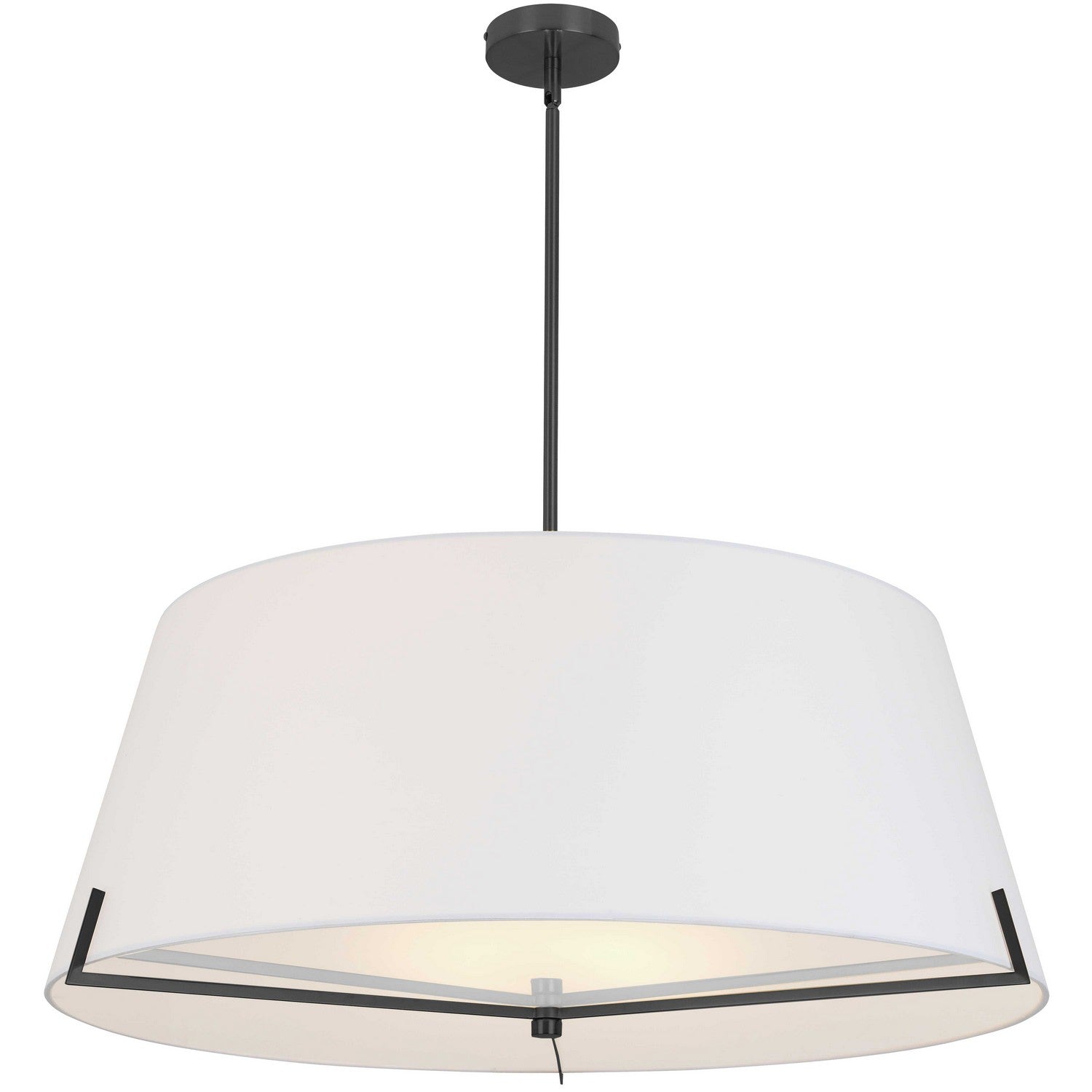 Dainolite Ltd - PST-324P-MB-WH - Four Light Pendant - Preston - White