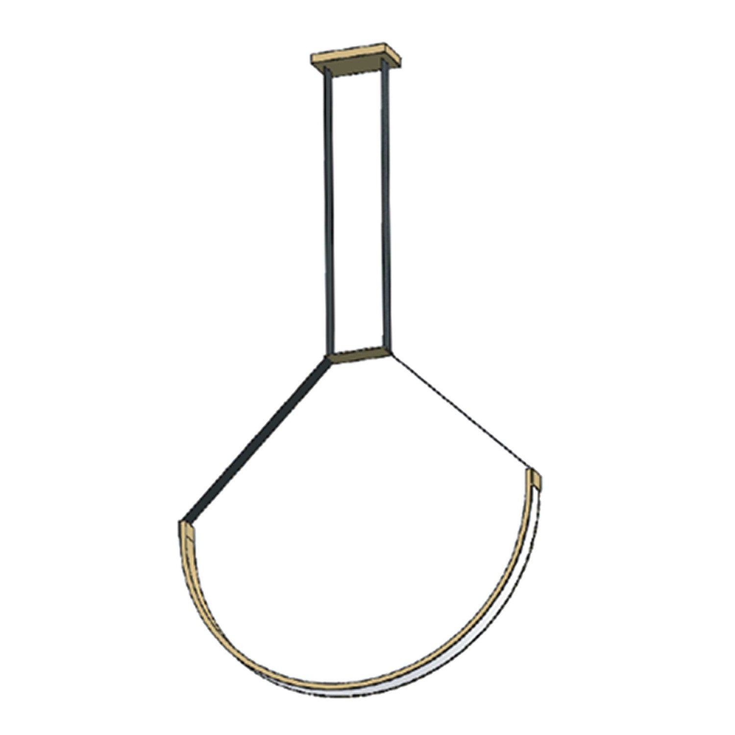 Dainolite Ltd - REG-401LEDP-AGB - LED Pendant - Regan - Aged Brass