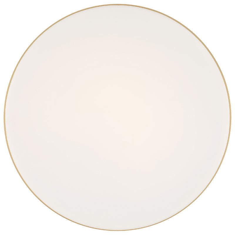 Access - 20827LEDD-ABB/OPL - LED Flush Mount - Roma - Antique Brushed Brass