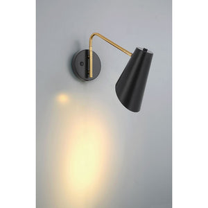 Access - 72014LEDD-BWA - LED Reading Light - Barsa - Black with Antique Brushed Brass