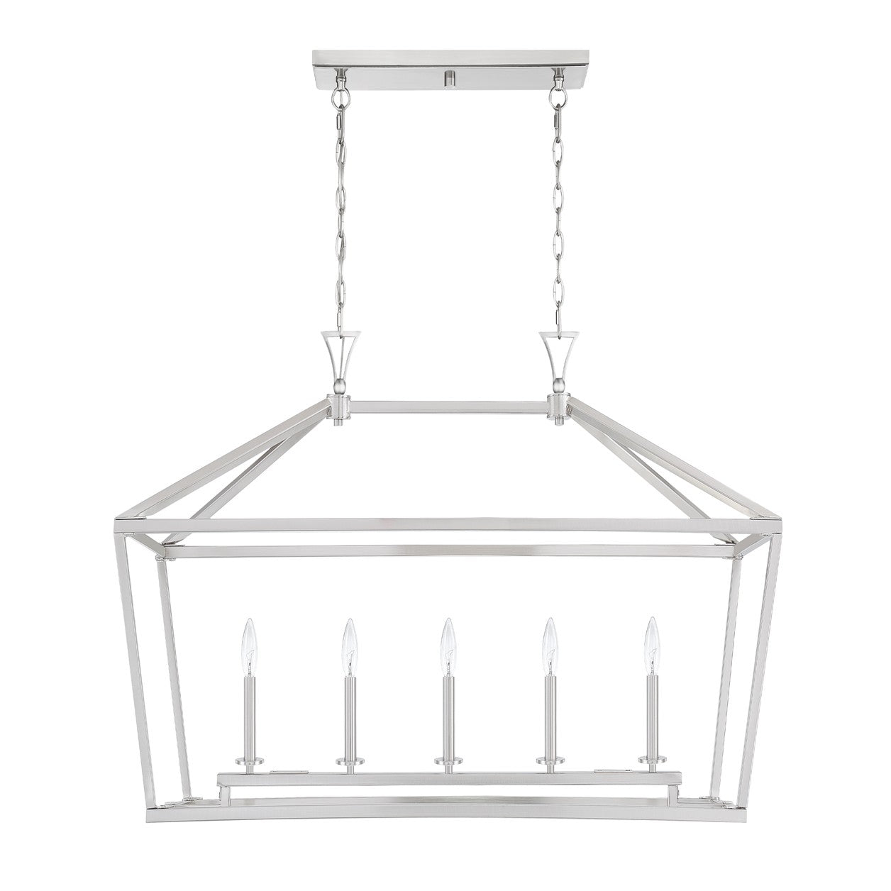 Savoy House - 1-424-5-SN - Five Light Linear Chandelier - Townsend - Satin Nickel