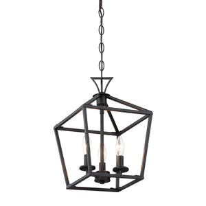 Savoy House - 3-420-3-89 - Three Light Pendant - Townsend - Matte Black